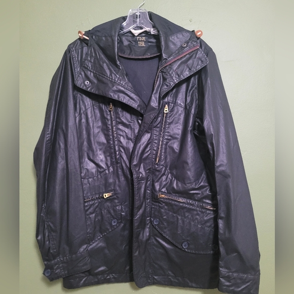 PSJE 119L Other - PSJE 119L Black Coated Hooded Jacket Utility Style Mens Size Med